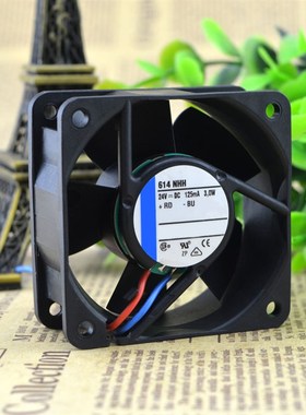 原装 614NHH 24V 125MA 3.0W 60*60*25 高端设备风扇
