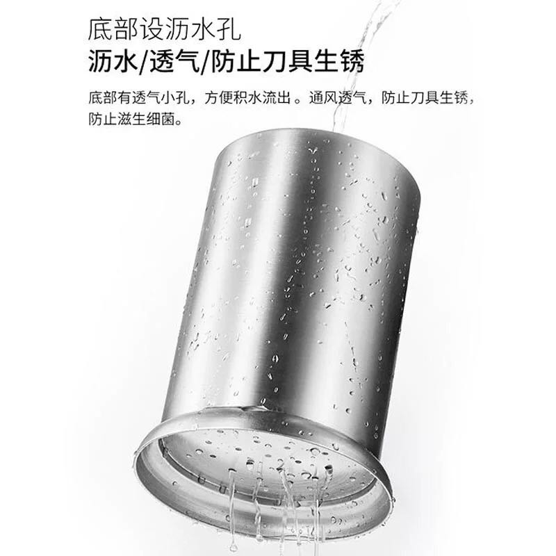 不锈钢刀架厨房用品收纳盒多功能家用刀座插放刀具架子菜刀置物架