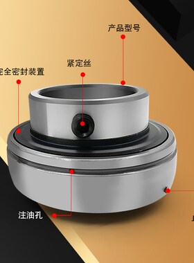 正品外球面轴承YAR YET YAT YEL YSA 203 204 205 206 207 2F 2FK