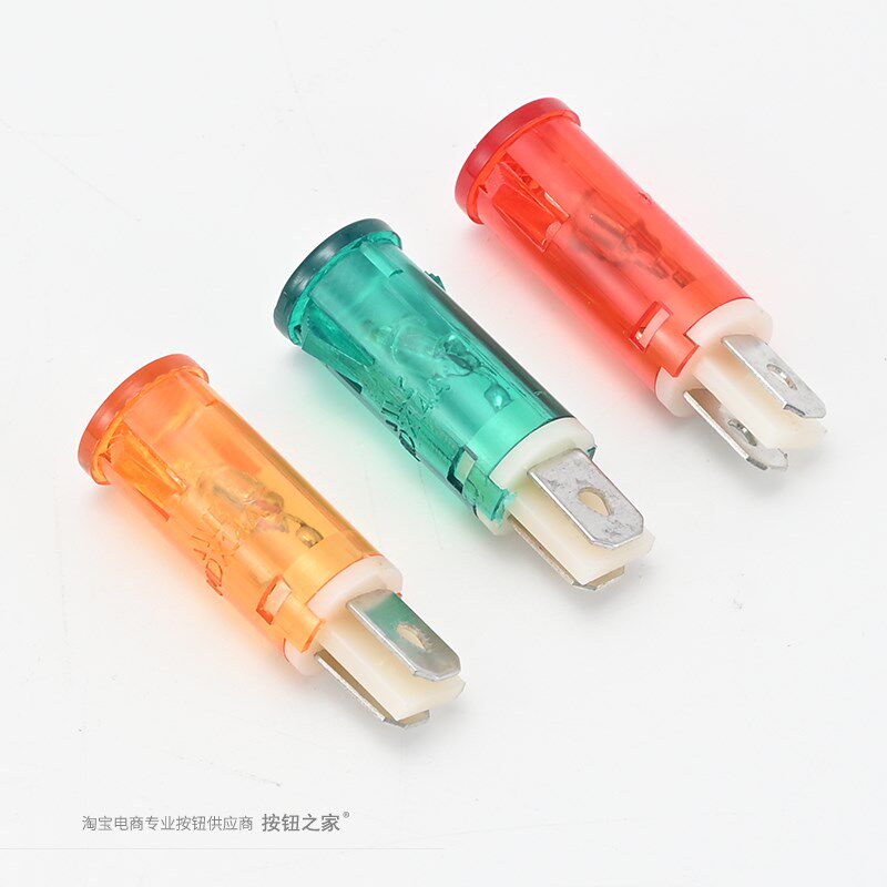 冰柜热水器指示灯 220V卡式MDX-11A消毒柜 海尔电源红色绿色 10MM