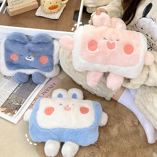 暖手抱枕公仔插手可爱充电加热冬天学生痛经缓解神器娃娃捂暖手宝