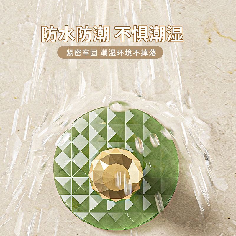 免打孔多功能轻奢亚克力挂钩厨房卫生间抽屉把手多用途宝石小挂钩