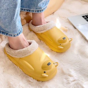 室内秋冬鞋 宿舍学生防水棉拖鞋 2023新款 棉鞋 子女 外穿保暖女士冬季