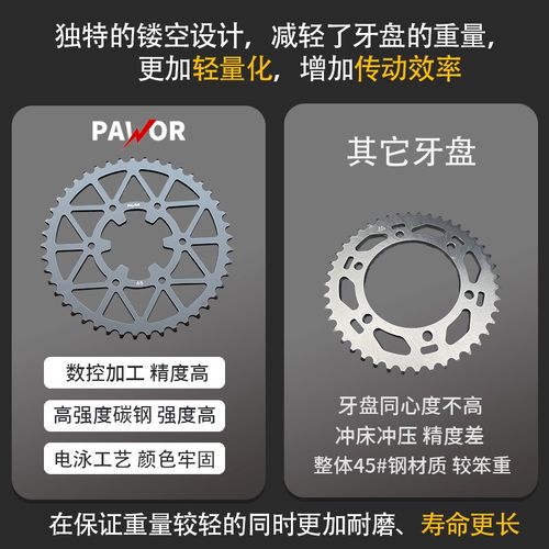 适配KTM 杜克390 RC390 390adv改装牙盘RK链条加大链轮大小飞