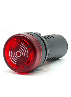 闪光12V蜂鸣器AD16-22SM声光24VDC报警110V信号220V提示扬声断续