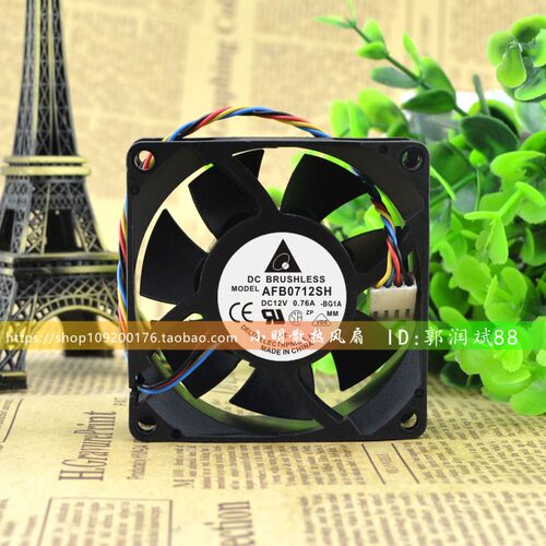 台达 AFB0712SH DC 12V 0.76A 7CM/厘米 7025 双滚珠暴力散热风扇