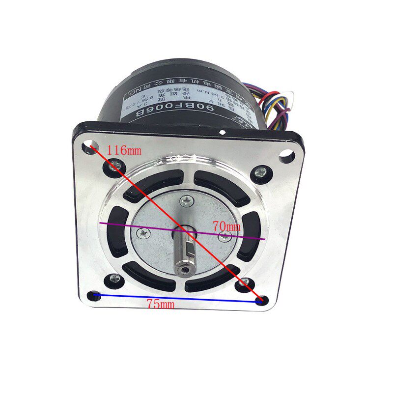 穿孔机升降电机宝骏步进电机90BF006B 5相36V 6根线打孔机电机