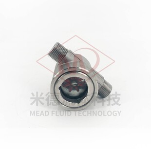 叶轮水流指示器 1偏心式 不锈钢叶轮视镜流量内螺纹观察器 YL11