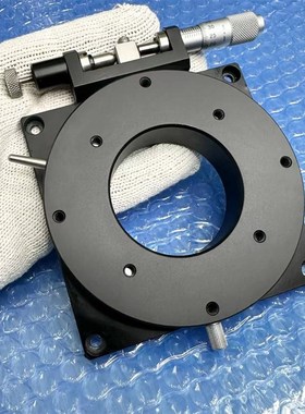 手动中空旋转平台 R轴平台 米思米RPGT100 光学微调分度盘