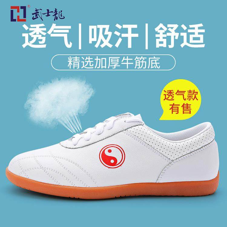 武士龙春夏透气加厚软底式男女武术太极训练表演鞋