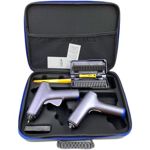 德国wiha宅好家电动螺丝批DIY家用锂电热熔胶枪精密螺丝刀组套装