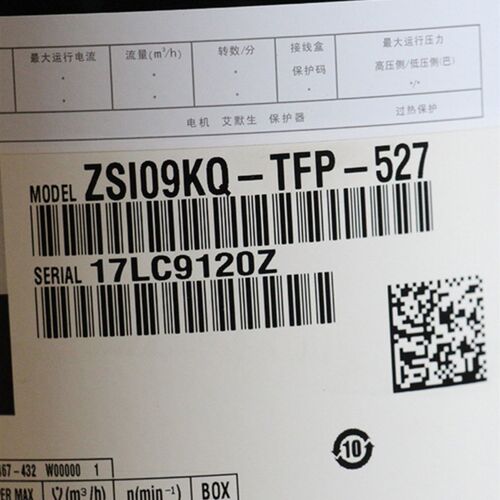 空调制冷压缩机ZSI14KQ-TFP-527/PFS/ZSI11KQE/ZSI18KQE-TFP-537