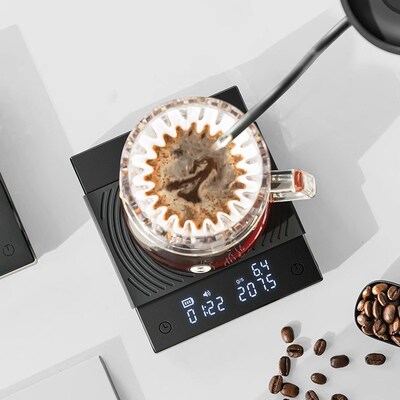 泰摩/TIMEMORE黑镜BASIC2咖啡电子秤 意式手冲专业咖啡克重计时称