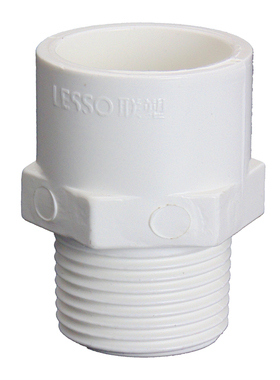 联塑外丝直通PVC接头件外牙直接给水20 25 32 40 50 63 75 90 110