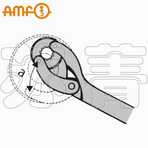 原装德国进口AMF铰接销钉扳手 直头 带有固定销头 764C系列628800