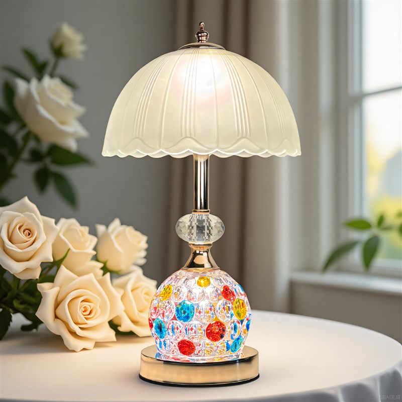 高级感台灯卧室床头灯简约轻奢2025氛围轻M奢装饰结婚主卧柜小夜