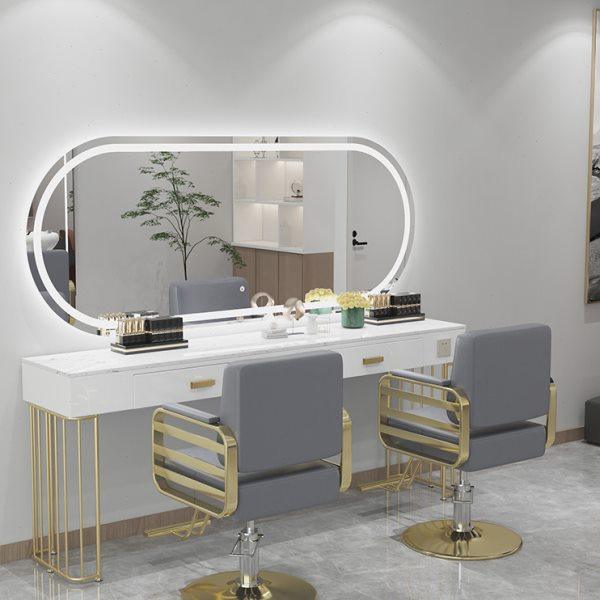 横挂理发店镜子带灯网红美发店镜台发廊专用壁挂墙烫染剪发大通镜,商业/办公家具,理发镜台,淘宝优惠券,粉丝福利购,淘宝优惠卷