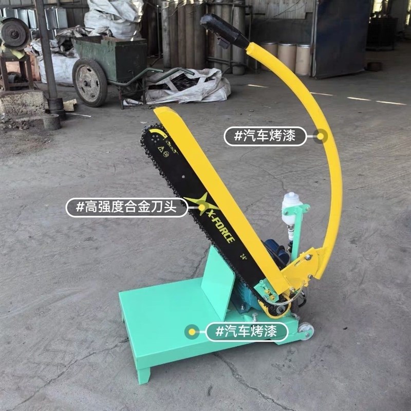 新型切割锯圆木断木q锯220v木材切木锯切木机家用劈柴机