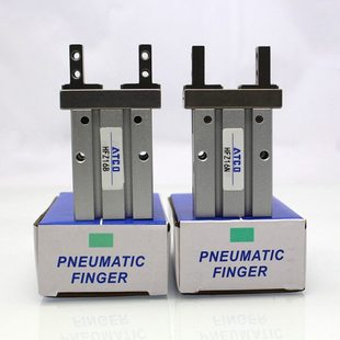 气动手指气缸夹爪HFZ10-N/16R/20F/25B/32/40侧面通孔平行夹具