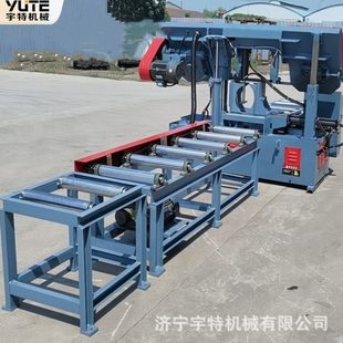 全自动钢筋整捆锯切机数控智能双立柱龙门锯带锯床金属切割机