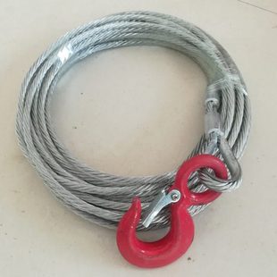 包邮清障车救援车拖车配件绞盘钢丝绳电葫芦卷扬机专用钢丝绳3T4T