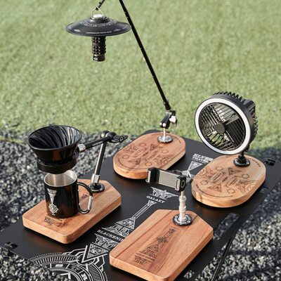 ETP精灵户外露营可调节桌面灯架露营多功能可折叠灯杆手冲咖啡架