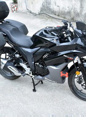 适用于铃木GSX150F极客飒GIXXER155保险杠 改装 一字防摔杠前护杠