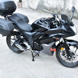 适用于铃木GSX150F极客飒GIXXER155保险杠 一字防摔杠前护杠 改装