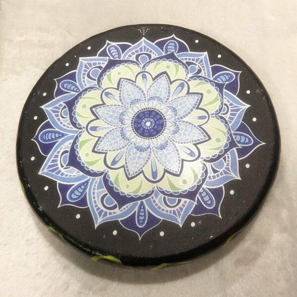 新疆风情牛皮彩绘手鼓民族乐器舞台演出道具餐厅装饰摆设品牛皮鼓