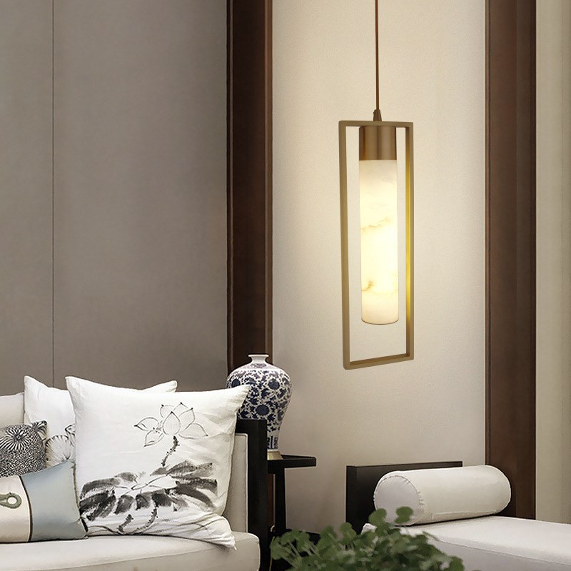 新中式床头小吊灯北欧现代简约轻奢餐厅灯吧台新R款灯卧室吊灯新