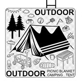 加厚超声波野餐垫户外防潮垫野营草坪垫地旅行帐篷折叠防水铝膜