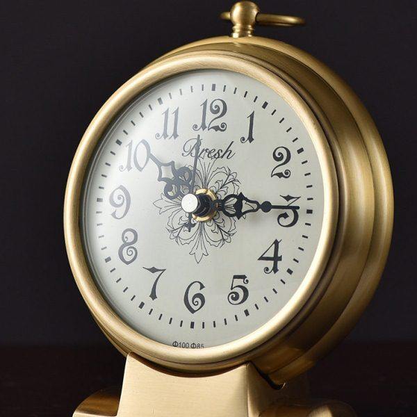 创意全铜座钟欧式复古坐钟客厅钟表卧室台钟现代简约静音时钟,家居饰品,台钟/闹钟,淘宝优惠券,粉丝福利购,淘宝优惠卷