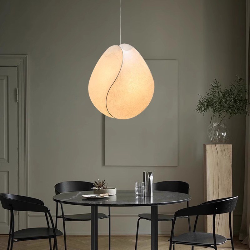 北欧创意蚕丝g吊灯创意简约个性杨桃吊灯后现代LOFT复式楼吊灯