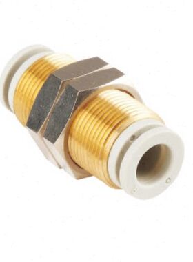 全新面板安装接头 KQ2E04-00 KQ2E06-00 KQ2E08-00 隔板接头