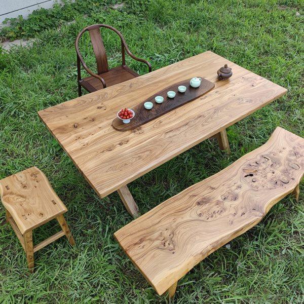 实木大板桌诧寂风桌子原木色黑胡桃茶台橡木桌板樱桃木超大桌板,商业/办公家具,茶台/茶桌,淘宝优惠券,粉丝福利购,淘宝优惠卷