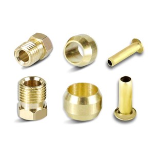 数控机床润滑油管4mm 油管M10接头双锥介子芯子三件套 M8接头6mm