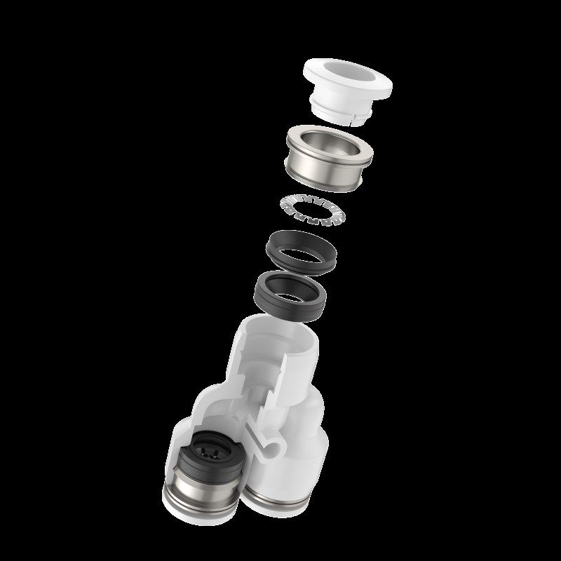 英制 英寸气管接头 Y型等径变径三通 PY PW1/2-3/8-1/4-3/16-1/8