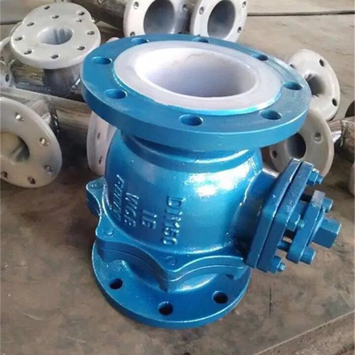 手动衬四氟球阀Q41F46-16C铸钢衬氟球阀DN25 32 40 50 65 80 100