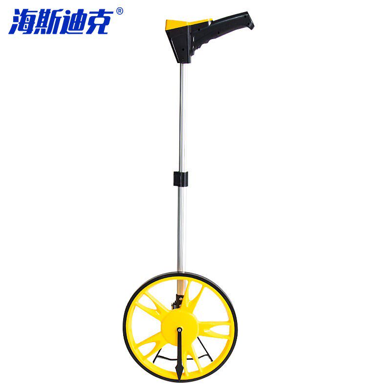 海斯迪克gnjz-3193测距轮手推式滚轮长距离测量轮尺测距仪计米器