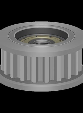 同步带轮T5 30齿 中心轴承 涨紧轮 调节导向轮惰轮AHTF30T5100 铝
