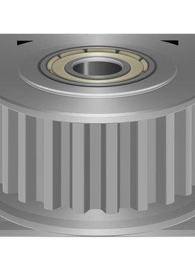 S8M25齿 同步带轮 两边轴承 涨紧轮 调节导向轮惰轮HTFW25S8M250