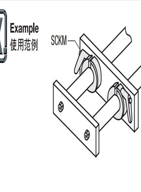 固定环 把手锁紧型 轴用挡圈 FBM01/02/06-D6-D8-D10-D12-D15-D16