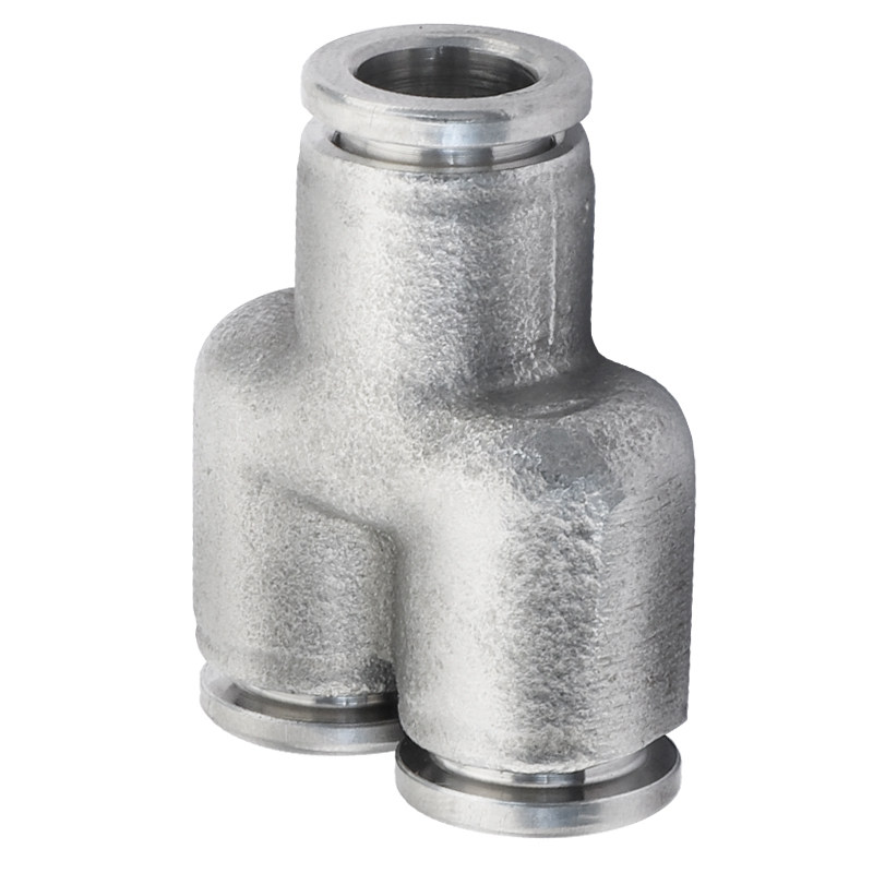 304不锈钢气管快速接头Y型三通气动快插耐高温接头PY-4/6/8/10/12