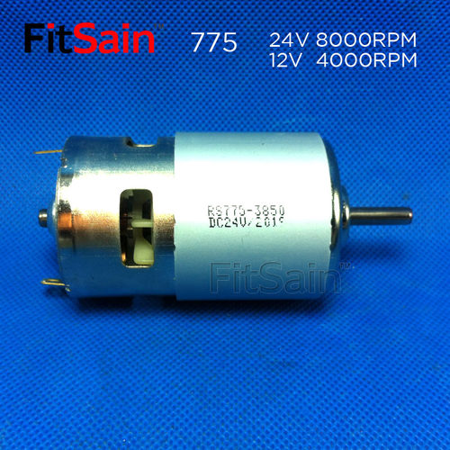龙腾科贸-775电机24V 8000转直流马达电机高速大扭力滚珠轴承