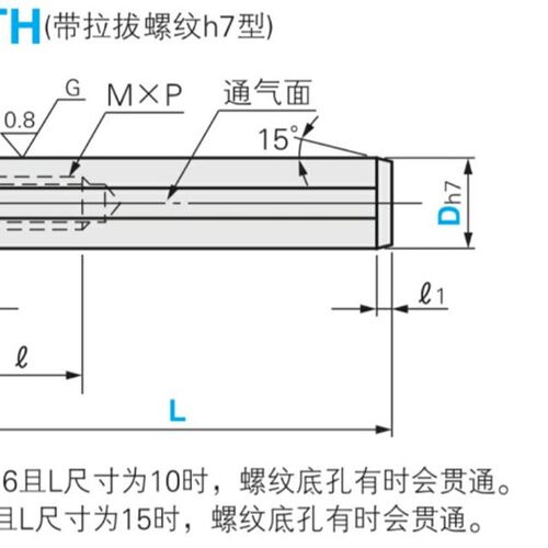 内螺纹圆柱销/米思米/盘起定位销/MSTH10-15/20/25/30/35/40/45