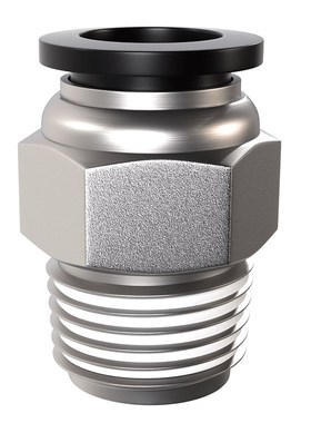 气管快速接头气动快插接PC8-02螺纹直通气源元件外丝4/6/10-01/03