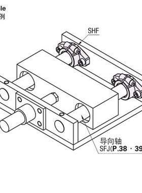 米思米型导向轴支座SHFT15 SHFT16 SHFT20 SHFT25 SHFT30 SHFT35