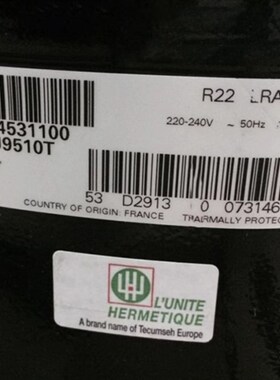 原装冷库泰康制冷压缩机CAJ4517Z/ CAJ4519T/ CAJ9480T/ CAJ9480Z