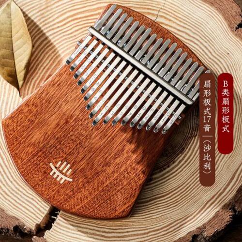 【肖肖同款】鲁儒17音沙比利实木拇指琴送教学曲谱