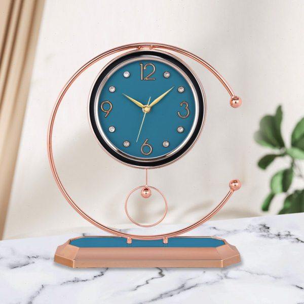 8N摆钟石英客厅台式金属座钟家用桌面时尚钟表坐钟摆放台钟时钟摆,家居饰品,挂钟,淘宝优惠券,粉丝福利购,淘宝优惠卷